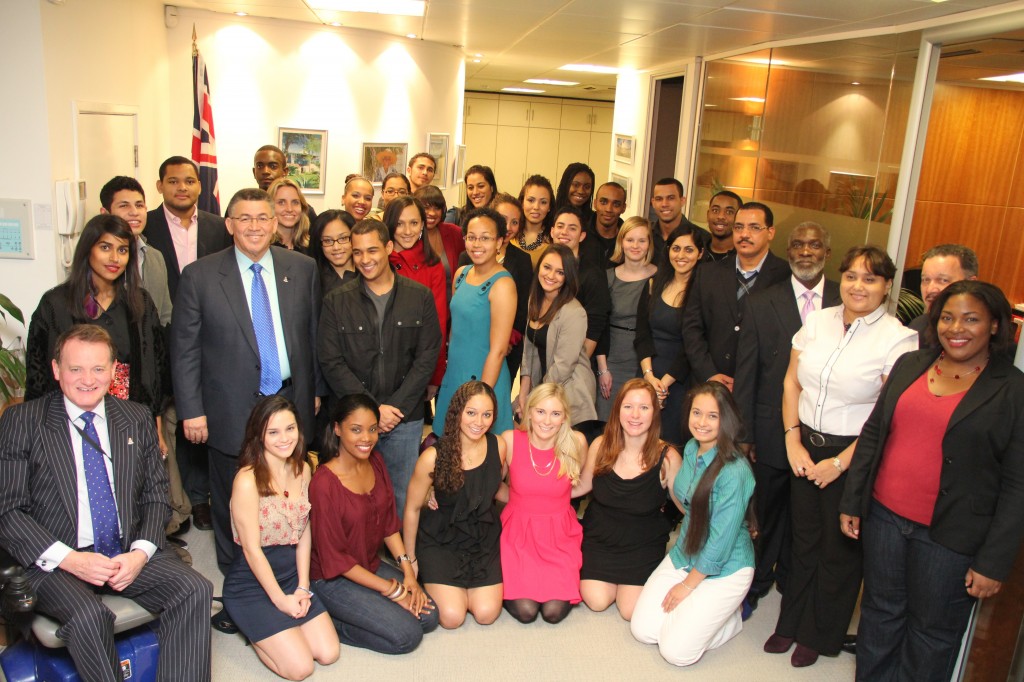 THE CAYMAN ISLANDS LONDON OFFICE ANNUAL STUDENT RECEPTION GROUP PHOTO 2011 1